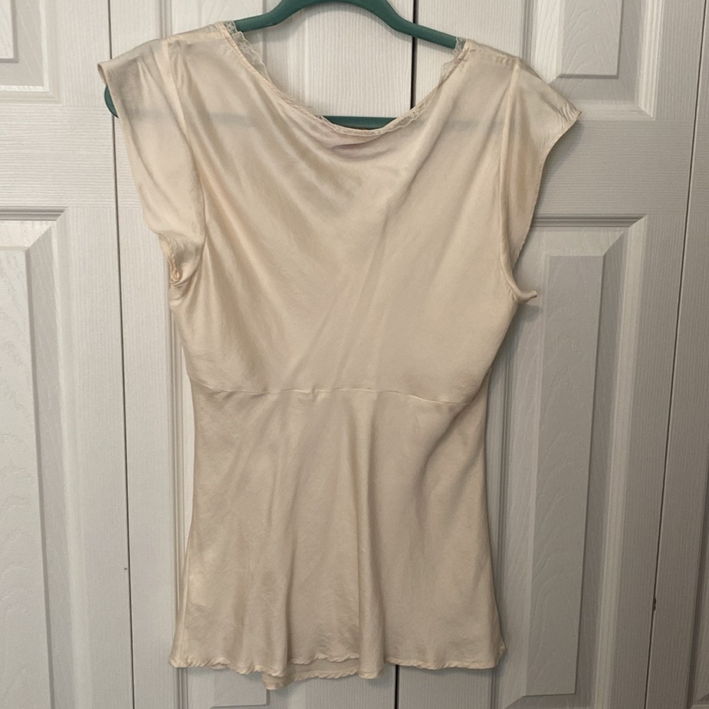 Vintage Sunny Leigh Romantic Silk Blouse size Large - Picture 2 of 7